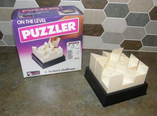 Vintage Magnif On The Level Puzzler Game Brain Teaser Puzzle 1989 Mind Boggling
