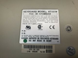 Dell AT - 101W Keyboard 2
