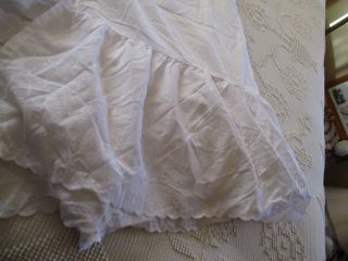 Vintage Look Twin Bed Skirt Bedding Shabby Cottage French Country Eyelet Lace