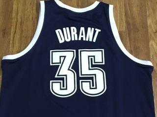 MENS L - Vtg 2012 NBA Oklahoma City Thunder 35 Kevin Durant adidas Glued Jersey 4