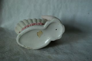 Vintage Ladies Hand Vase Iridescent Porcelain Sea Shell Vase Hand Holding Seashe 5