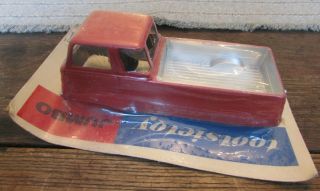 Vintage Tootsietoy Jumbo Red Ford Econoline Truck On Card Diecast Toy Moc