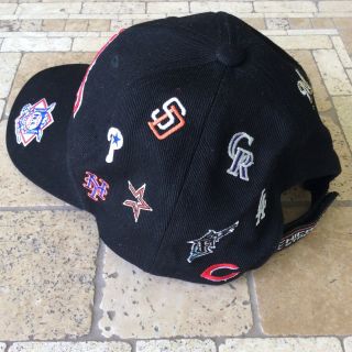Vintage MLB 2003 Chicago Sox All Star Game Cap Black Hat Team Logos Adjust Strap 3