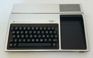 Vintage Texas Instrument Ti - 99/4a Computer Console Only (no Adapter/no Cables)