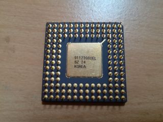 Intel A80386DX - 20,  386DX,  SX217,  Vintage CPU,  GOLD,  TOP 2