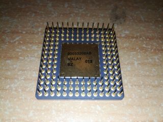 Intel A80386DX - 20,  386DX,  SX217,  Vintage CPU,  GOLD,  TOP 4