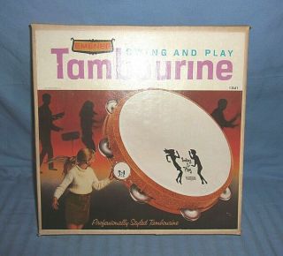 Vintage Emenee Swing And Play Tambourine