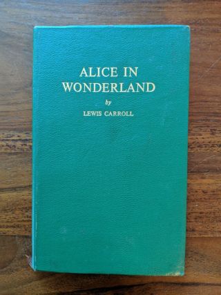 Alice In Wonderland,  Lewis Carroll,  Illustrated,  1954 Leatherette,  Gilt