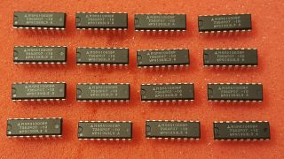 (16) 100ns 1mx1 18pin Dram Ram Memory Chips 2mb Fo Amiga A2058 Supra Ram 2000 Etc