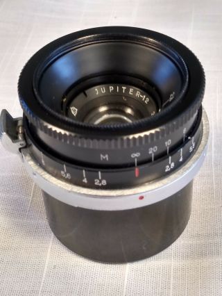 Jupiter - 12 35mm F2.  8 For Contax I&ii/kiev,  Near With Caps.  Ships From Us