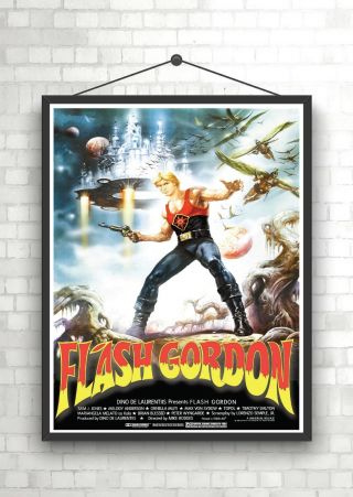 Flash Gordon Classic Vintage Large Movie Poster Print A0 A1 A2 A3 A4 Maxi