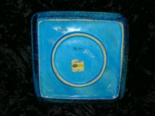 Vintage Mid Century Modern Aldo Londi Bitossi Raymor Rimini Blue Pottery Ashtray 6