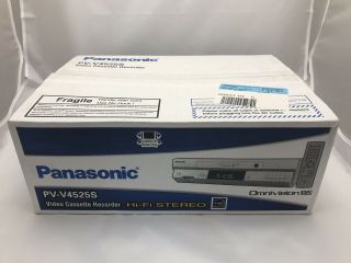 Panasonic Pv - V4525s Vhs Vcr Player Recorder 4 Head Hi Fi Stereo Open Box