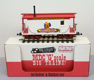 Vintage G Scale Mdc Ringling Bros Circus Car G4862 Train Toy Retro