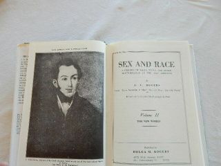 Sex and Race J.  A.  Rogers Vol 2,  the World 1942 HC DJ 5