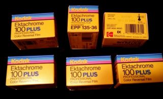 6 Rolls - Kodak Ektachrome 100 Plus Professional Color Reversal Film Epp 135 - 36