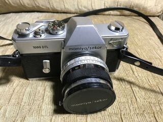 Mamiya/Sekor 1000 DTL 35mm Camera with 55mm Lens,  Case and Strap 3