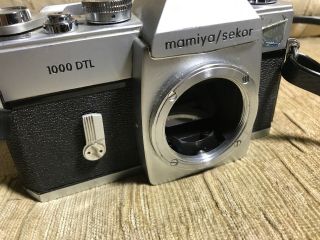 Mamiya/Sekor 1000 DTL 35mm Camera with 55mm Lens,  Case and Strap 4