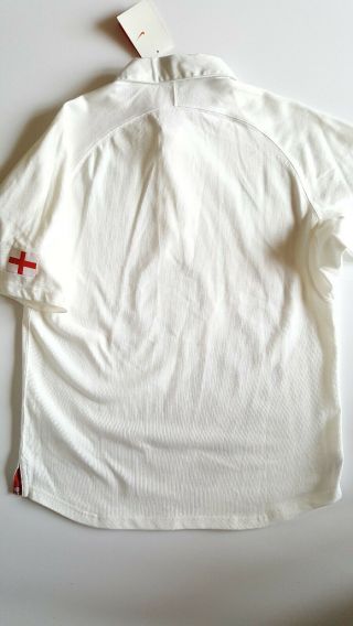 Nike England Rugby Shirt M Vintage Home 2007 2009 With Tags O2 Collar Mens 3