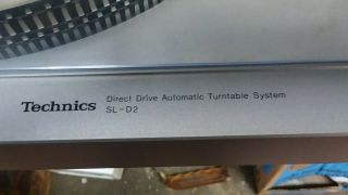 Vintage Technics SL - D2 Turntable Direct Drive Automatic 3
