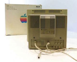 Vintage Apple Computer Color Monitor A2M2056 crt for IIe 1986 3