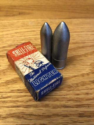 Vintage Shell - Fire National Defense Lighter With Box