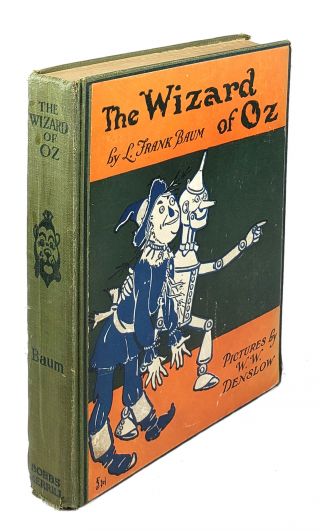 L.  Frank Baum / The Wizard Of Oz / Fifth Edition First State / Bobbs - Merrill