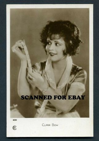 Clara Bow Lovely Vintage French Series 1920s Photo Postcard Card No 659