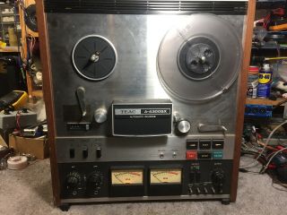 Teac A - 4300sx Reel To Reel Stereo Tape Recorder Player Deck 1/4 " Great Sound