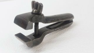Vintage Tool Heavy 5 " Hand Vise Clamp Jewelers Gunsmith Tool