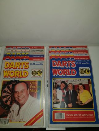 Darts World Magazines - All 12 Issues 1992 Vintage