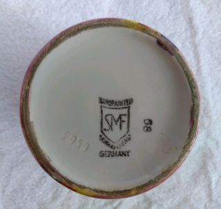 Vintage Hand Painted Art Deco SMF Schramberg Pottery Vase 6