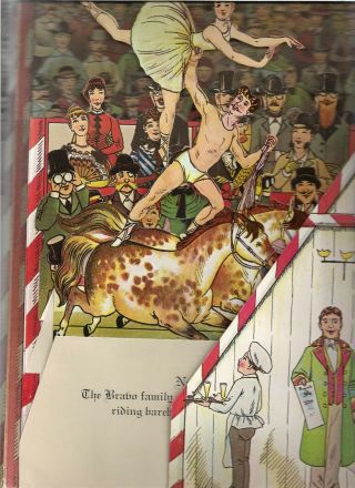 Lothar Meggendorfer ' s International Circus 1979 VINTAGE POP UP Book GREAT 4