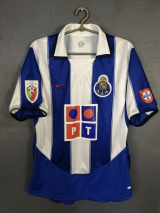 Vintage Fc Porto 2004/2005 Nike Shirt Soccer Football Jersey Camiseta Old Size M