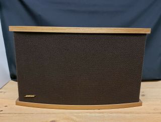 Single Bose 901 Series Vi Speaker Brown Wood Cabinet, .