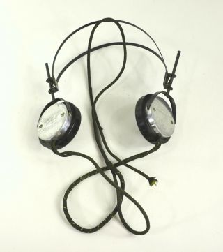Vintage Brandes Admiral Headphones Matched Tone Headset