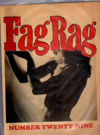 Vintage Gay Liberation Newspaper Fag Rag 29 1981