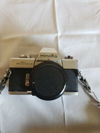 Vintage Minolta SrT Mc - II With Case And Albinar 80 - 200mm lens 2