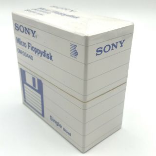 Vintage Sony Micro Floppydisk Om D3440 Single Sided 10 Disks 4