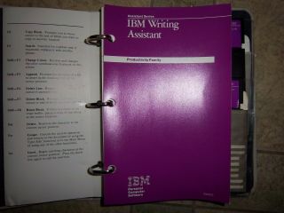 IBM Writing Assistant 1.  0 Vintage 1st edition 1984 PC XT PCjr Portable PC 5155 7