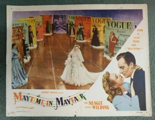 Maytime In Mayfair 1948 11 " X14 " Vintage Color Lobby Card " Anna Neagle "