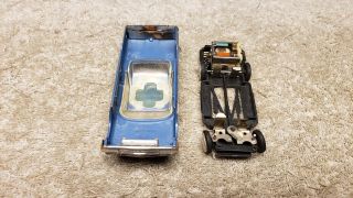 Vintage Battery Powered Ideal Motorific Chevrolet Impala In Blue With Motor
