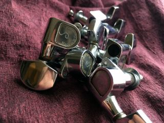 Vintage Schaller 3l 3r Tuners Chrome 70s - 80s West Germany