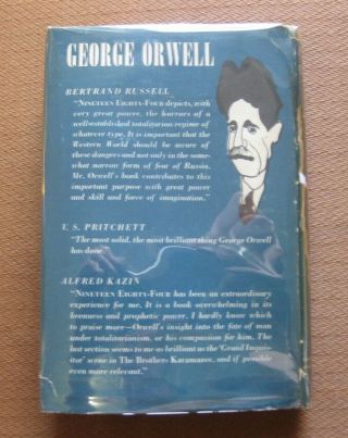 NINETEEN EIGHTY - FOUR by George Orwell - 1st/BC - HCDJ 1949 - $3.  00 1984 - flyer 4