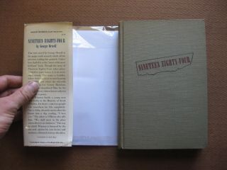 NINETEEN EIGHTY - FOUR by George Orwell - 1st/BC - HCDJ 1949 - $3.  00 1984 - flyer 5