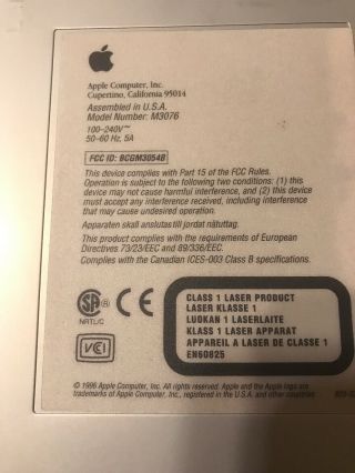Apple Macintosh Performa 6200CD M3076 POWERPC Computer 6