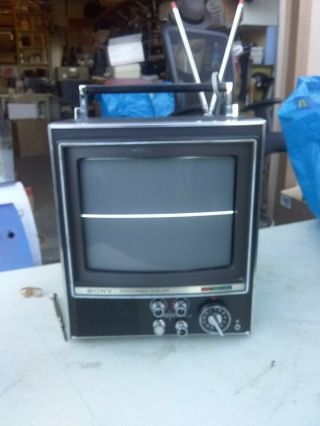 Vintage Sony Trinitron 9 Inch Color Television Kv - 9000u Parts/repair