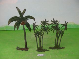 Vintage Britains Lead Palm Trees To Restore X3 Collectable Toy Models 1043
