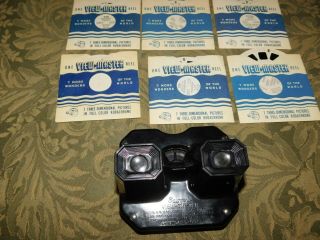 VINTAGE SAWYERS VIEW - MASTER STEREOSCOPE VIEWER WITH 6 REELS 2