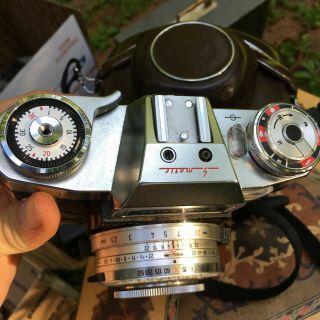 Vintage Zeiss Ikon Contaflex S - Matic Film Camera w/ Tessar 50mm F2.  8 3